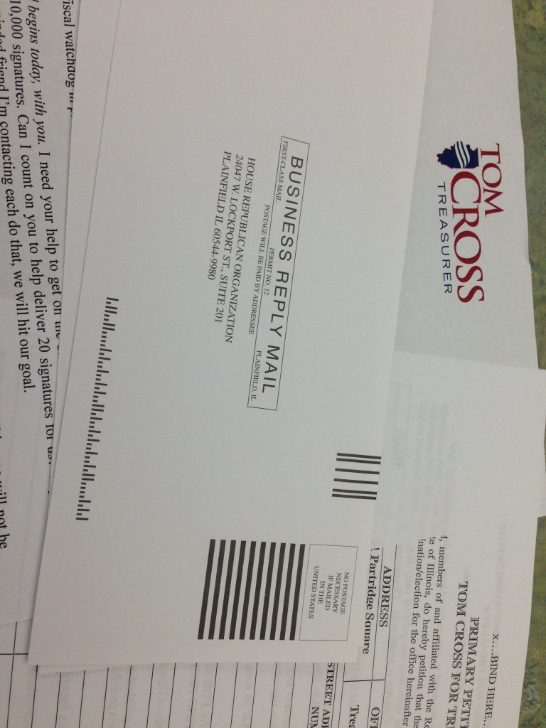Cross for Treasurer Campaign Mailer